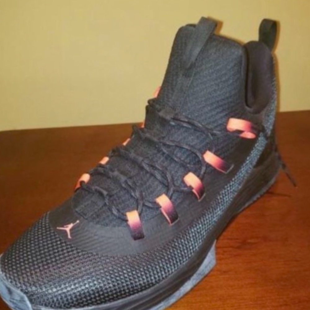 Black and Orange Athletic Sneakers Air Jordan brand new never worn